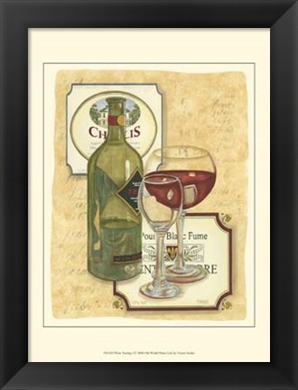 Framed Small Wine Tasting I Print