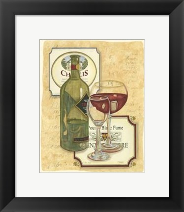 Framed Small Wine Tasting I Print