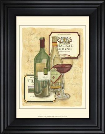 Framed Small Wine Tasting II Print