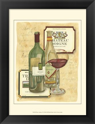 Framed Small Wine Tasting II Print