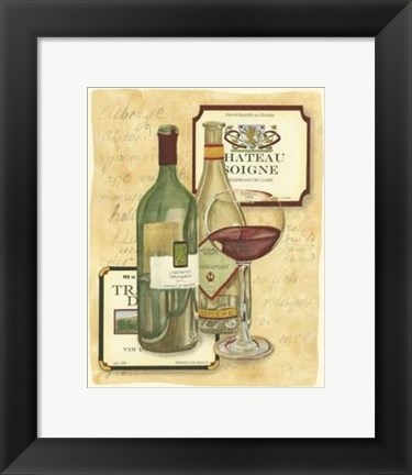 Framed Small Wine Tasting II Print