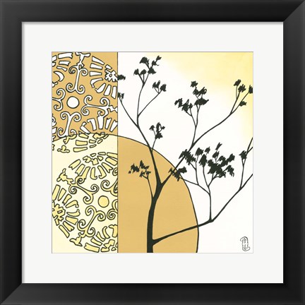 Framed Kimono Garden I Print