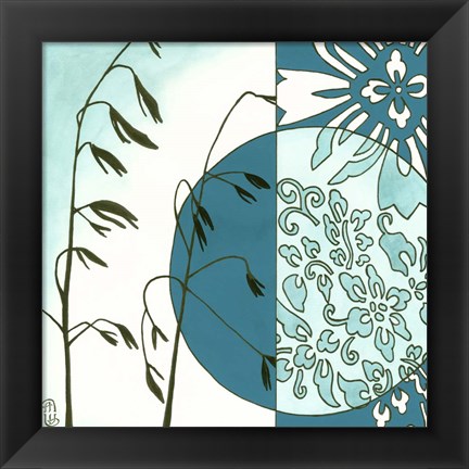 Framed Kimono Garden III Print