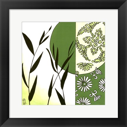 Framed Kimono Garden IV Print