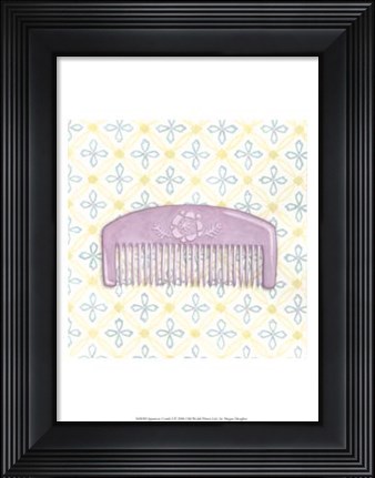 Framed Japanese Comb I Print