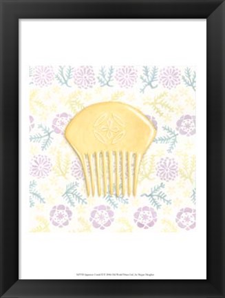 Framed Japanese Comb II Print