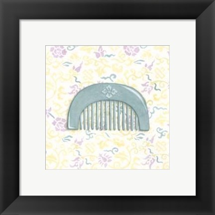 Framed Japanese Comb III Print