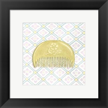 Framed Japanese Comb IV Print