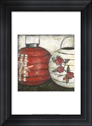 Framed New Year Lanterns I Print