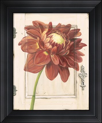 Framed Dahlia Door Print