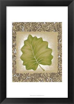 Framed Exotic Palm Leaf I Print