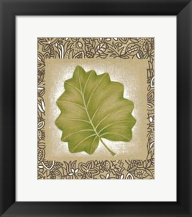 Framed Exotic Palm Leaf I Print