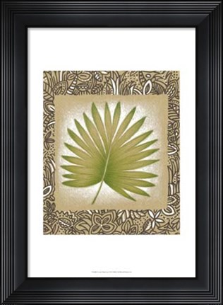 Framed Exotic Palm Leaf II Print