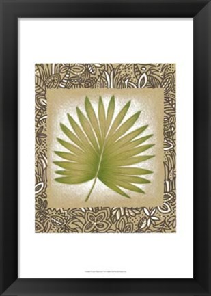 Framed Exotic Palm Leaf II Print