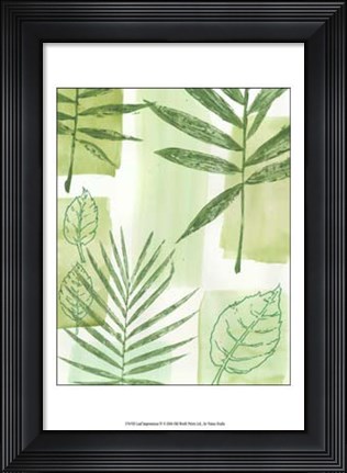 Framed Leaf Impressions IV Print