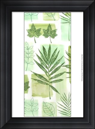 Framed Leaf Impressions VI Print