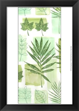 Framed Leaf Impressions VI Print