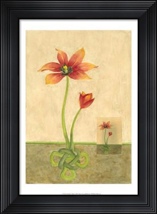 Framed Entwined Tulips Print