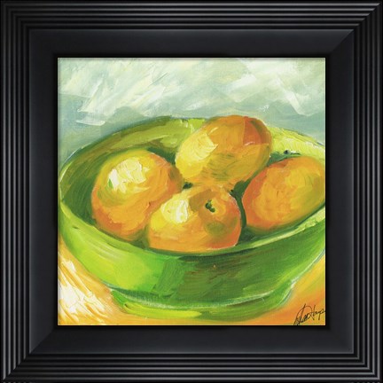 Framed Bowl of Fruit I Print