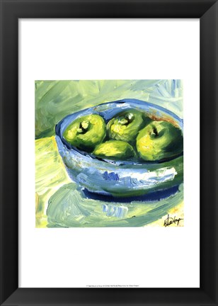 Framed Bowl of Fruit II Print