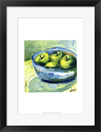 Framed Bowl of Fruit II Print