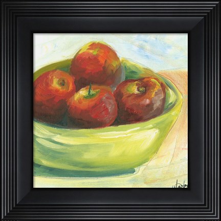 Framed Bowl of Fruit III Print