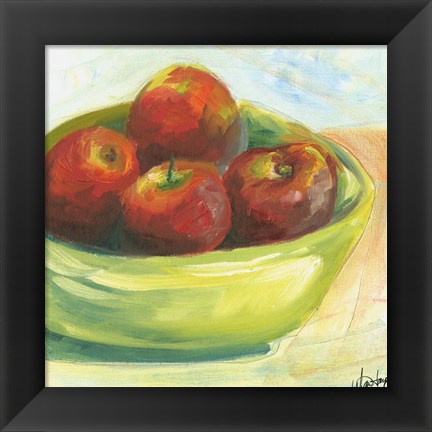 Framed Bowl of Fruit III Print