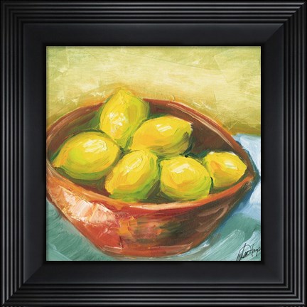Framed Bowl of Fruit IV Print