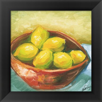 Framed Bowl of Fruit IV Print