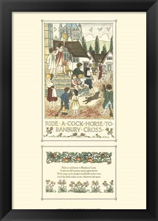 Framed Ride a Cock Horse Print