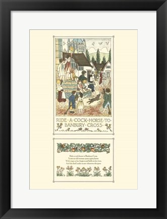 Framed Ride a Cock Horse Print