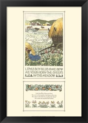 Framed Little Boy Blue Print