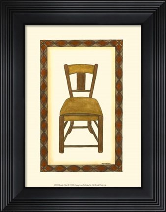 Framed Rustic Chair II Print