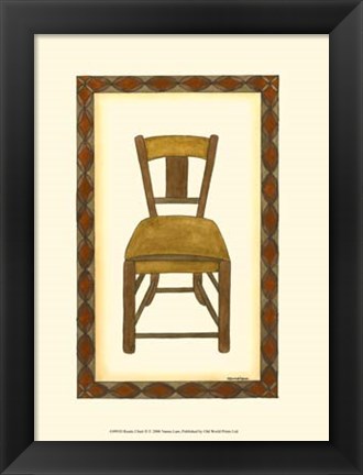 Framed Rustic Chair II Print
