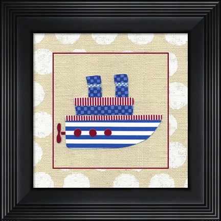 Framed EJ&#39;s Steamship Print