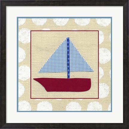 Framed EJ&#39;s Sailboat Print