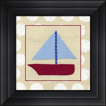 Framed EJ&#39;s Sailboat Print