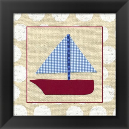 Framed EJ&#39;s Sailboat Print