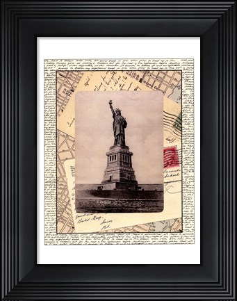 Framed Statue of Liberty Print