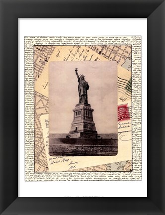 Framed Statue of Liberty Print