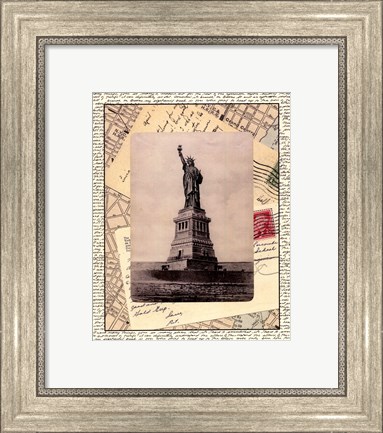 Framed Statue of Liberty Print