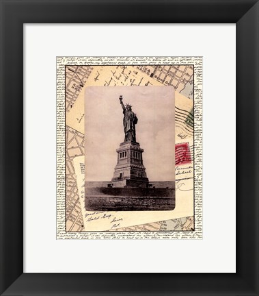 Framed Statue of Liberty Print