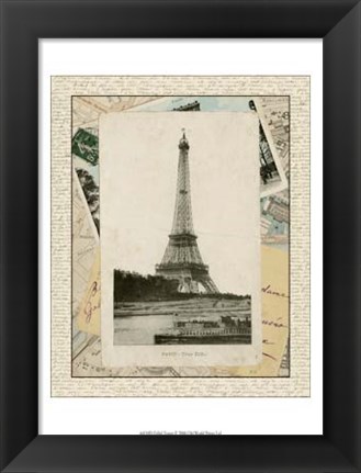 Framed Eiffel Tower Print