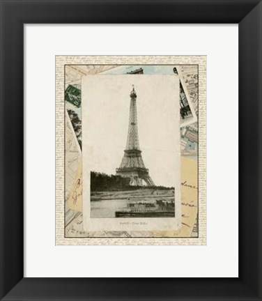 Framed Eiffel Tower Print