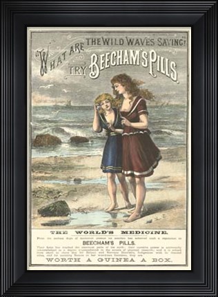 Framed Beecham&#39;s Pills Print
