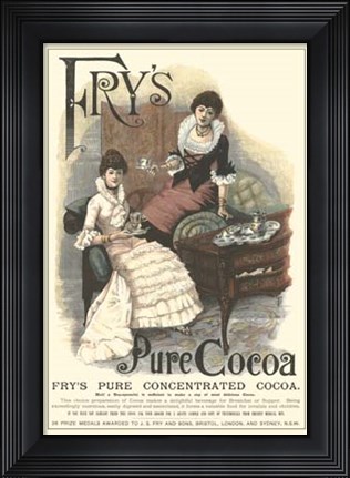 Framed Fry&#39;s Pure Cocoa Print