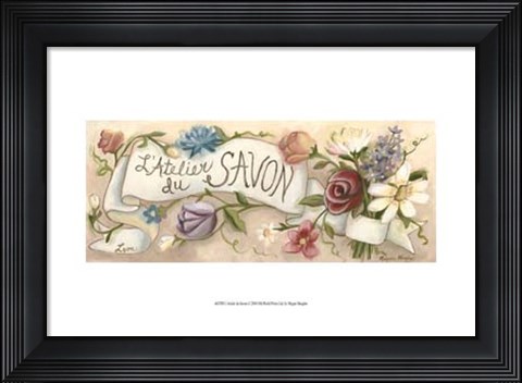Framed L&#39;Atelier du Savon Print