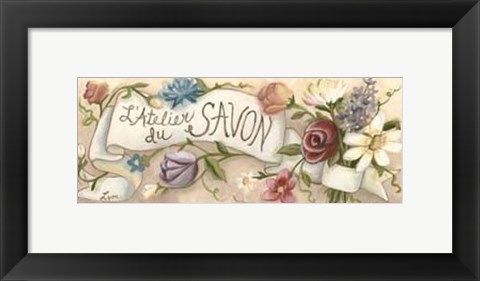 Framed L&#39;Atelier du Savon Print