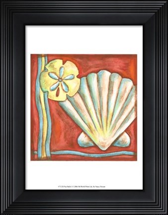 Framed Pop Shells I Print