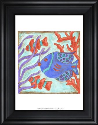 Framed Pop Fish I Print